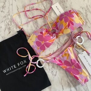 White fox: Good Vibrations Bikini Top & Catch a wave bottoms